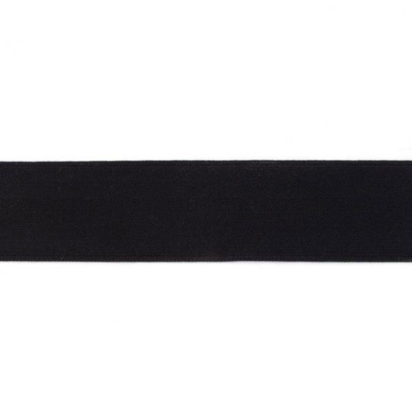 Gummiband 4 cm Breite Soft Schwarz